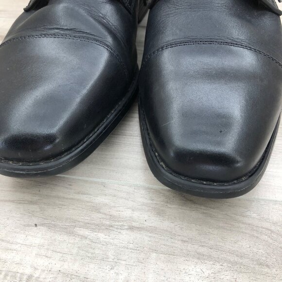 Johnston & Murphy Dress Shoes Mens 9.5XW Black Leather Cap Toe Derby Oxfords main image 5